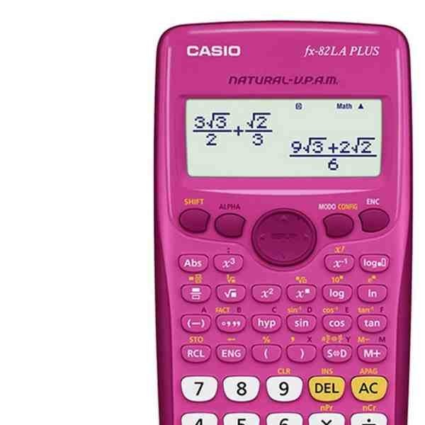 CALCULADORA.. CIENT. CASIO FX-82PK 252 FUNC. ROSA E10 C.40
